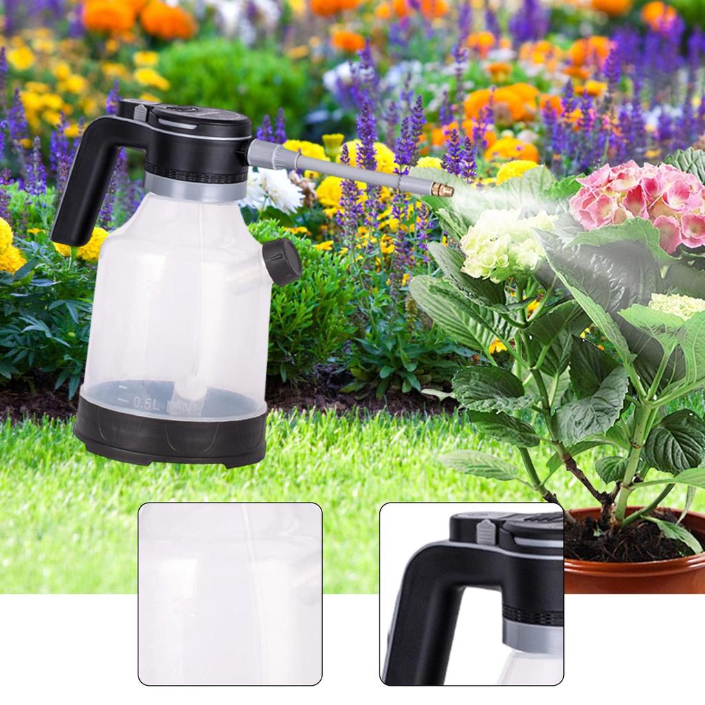 Electric Watering Can Sprayer Side Opening Water Sprayer 3000ml for Car Detailing