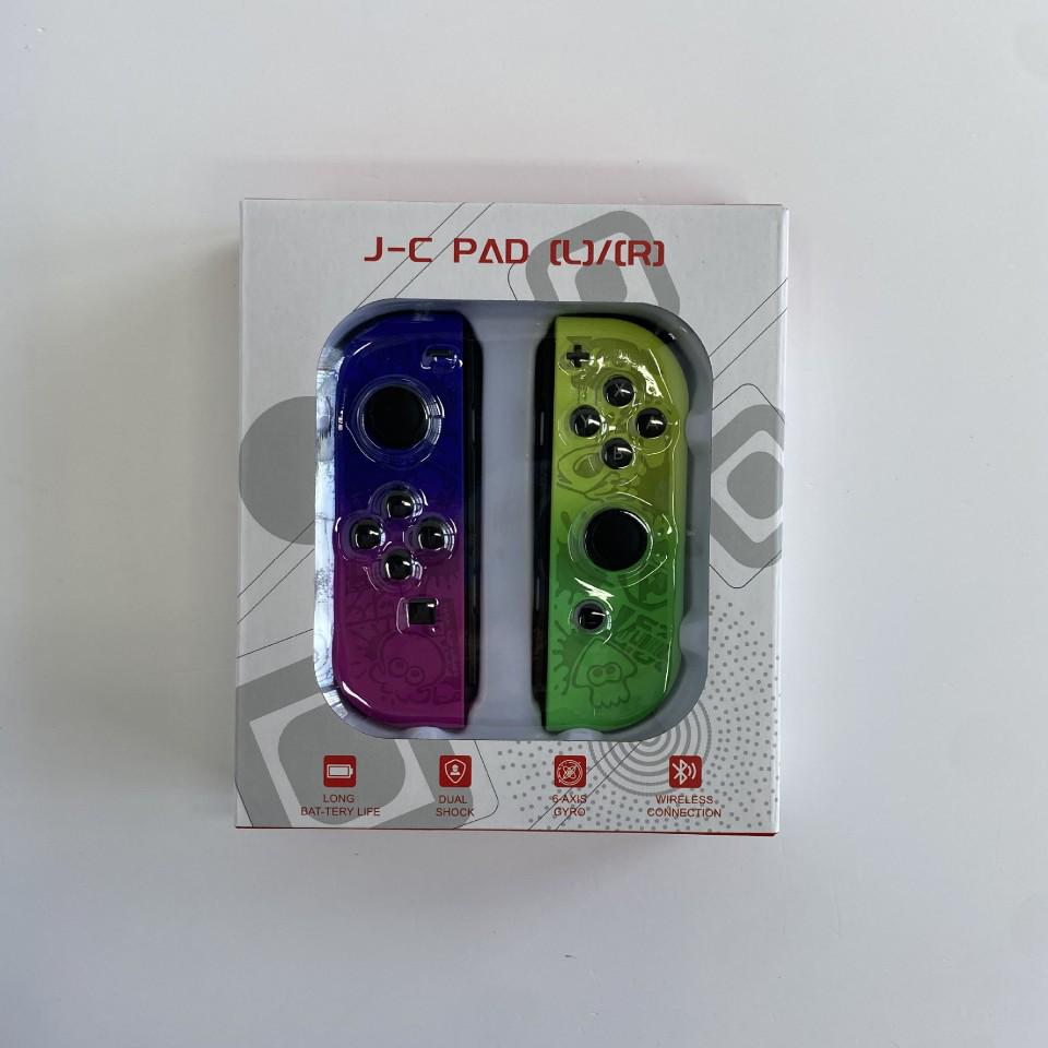 Wireless Bluetooth Joy-Con Controllers with Wake-Up Feature and Wrist Strap, Left and Right Separately for Switch
