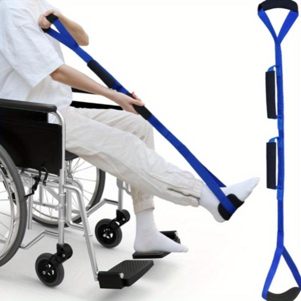 Recovery Leg Lift with Soft Grip and Ankle Loop - Portable Folding Bedside Assist Device for Easy Entry and Exit