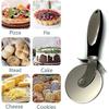Stainless Steel Pizza Roller, Professional And Safe Pizza Wheel, Handy Pizza Cutter With Finger Protection, With Non-slip Ergonomic Handle - RIpj