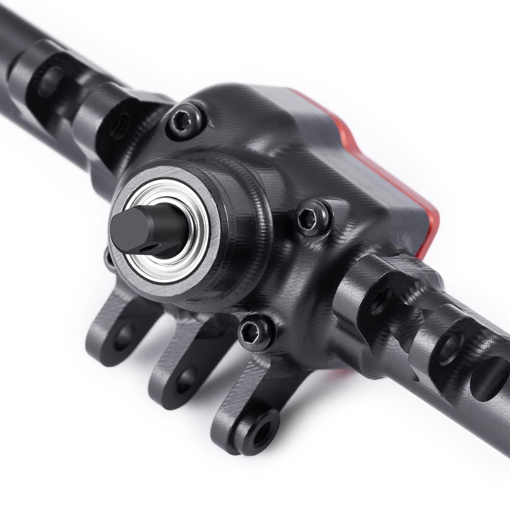 YEAHRUN Aluminum Extended Front Rear Axles for 1/18 RC Micro Crawler Car TRX4M Defender Bronco High Trail K10 Parts