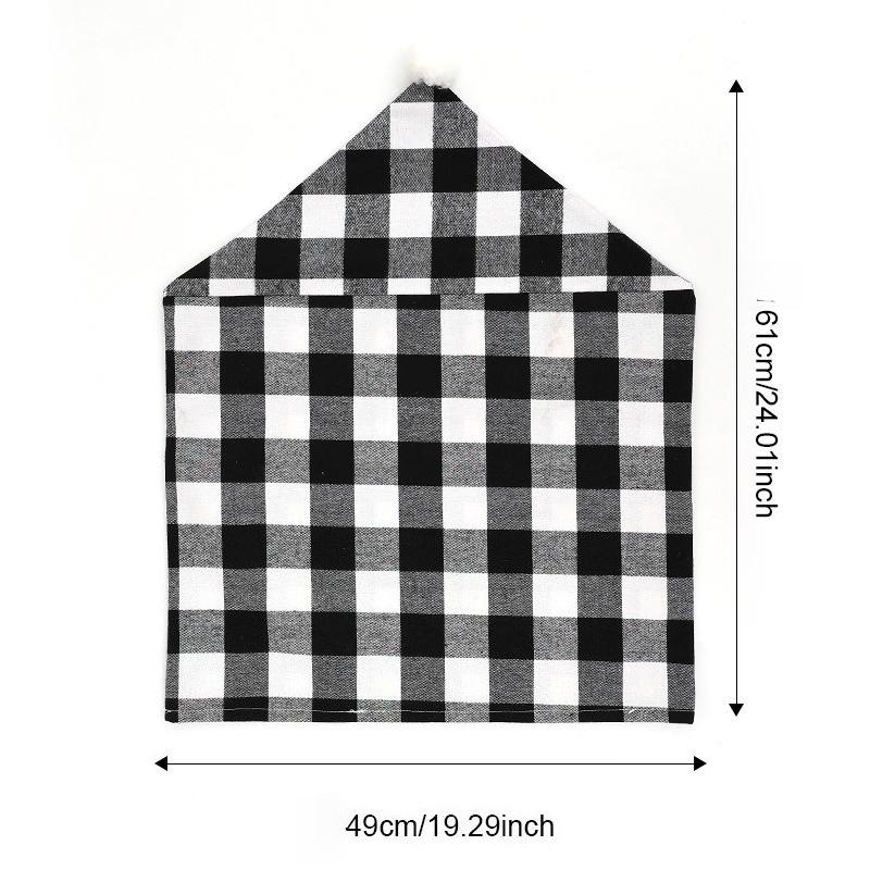 Christmas Chair Covers - Cartoon Forest Snowflake Print, European Style Dining Table Xmas Decor Chair Accessories