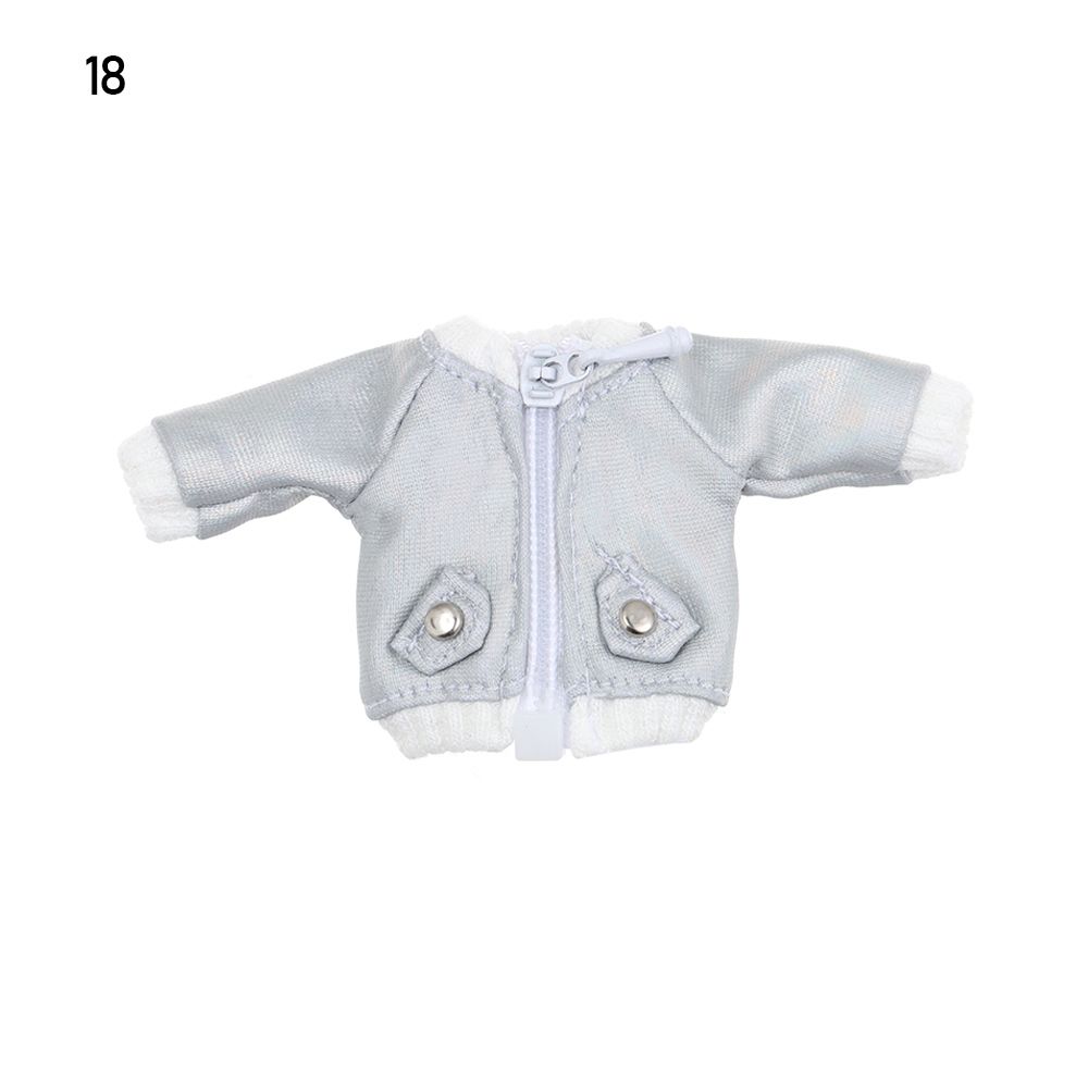 Cool 1/12 Dolls Kids Gift Toys Hoodies Doll Jeans PU Leather Jackets Fashion Ripped Pants