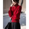 Demana Women's Merino Wool High-Neck Long Sleeve Sweater