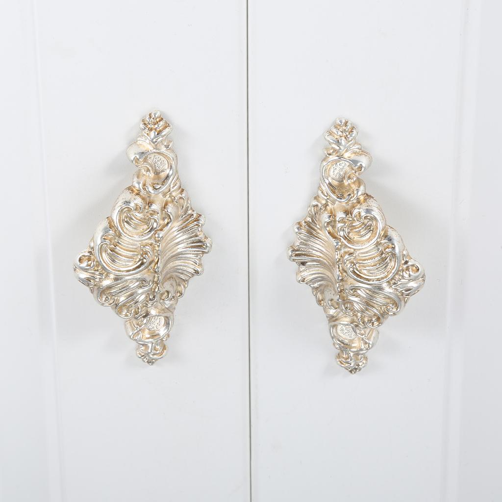 DRELD Antique Wardrobe Door Pull Furniture Handle Retro Silver Garden Drawer Handle Classical Handle Knob Home Decor 32/96/128MM