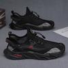 Men's Shoes 2025 Summer New Men's Elastic Band Trendy Casual Shoes Outdoor Comfortable Breathable Mesh Sports Trendy Shoes