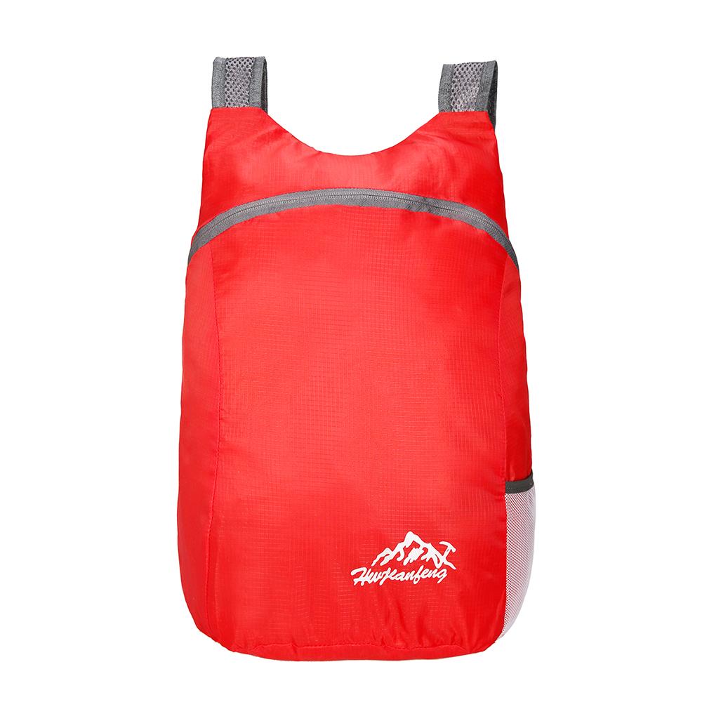 Folding Backpack Waterproof Polyester and Breathable Shoulder Strap Light Portable Travel Bag