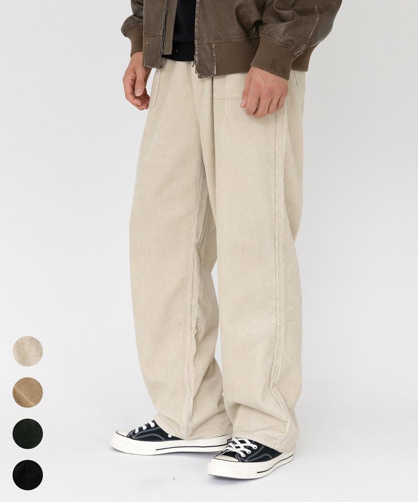 AOTT Corduroy Straight Elastic Pants 5 Colors