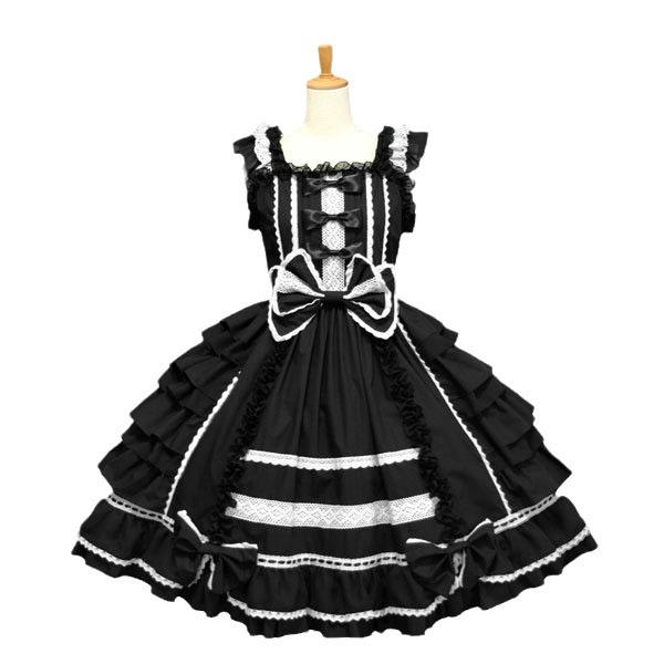 Court Style Lolita Princess Lace Bow Cosplay Dress