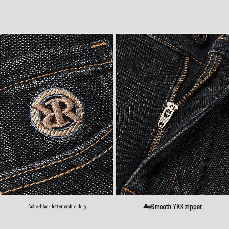 HLA Men's Far Infrared Thermal Straight-Leg Jeans