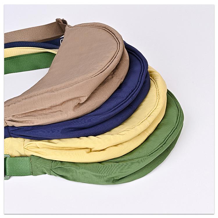 Urban Minimalist Women's Nylon Crossbody Dumpling Bag