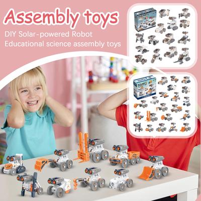 Solar Powered Robot DIY Educational Science Assembly Toy