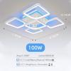 Modern Simple Style LED Pendant Lamp Ceiling Chandelier Blue Pink Purple APP with Remote Control Dimmable Interior Pendant Lamp