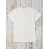Europäische Größe Damen Weiß Anatomie Herz & Adern Print T-Shirt - Lockere Passform A-Linie Kurzarm
