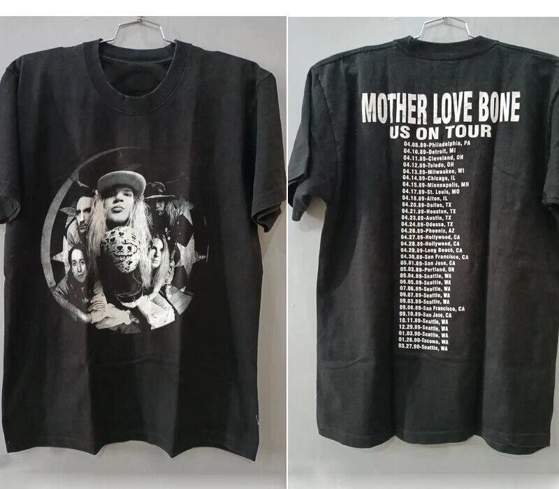 Mother Love Bone Shaka T Shirt On Tour 2 side basic black reprint AN52767 Unisex T-Shirt L