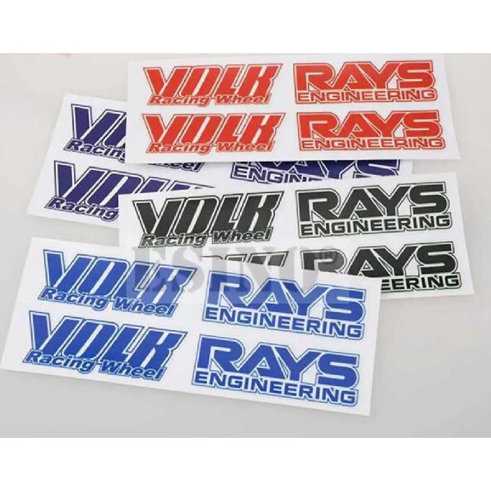 Volk Rays Autostyling Klasický Dekorativní Vinylový Ráfek Kreativní Sada Samolepek pro RAYS Volk Racing TE37 TE37 SL TE37C