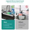 Thicken Silicone Splash Guard Behind Faucet Water Catcher Tray Sponge Holders  Home Gadgets