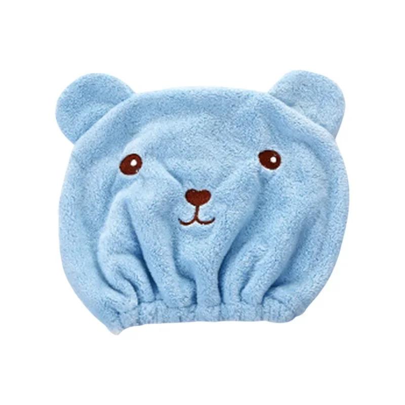 Lovely Cat Hair Drying Cap Towel Microfiber Quickly Dry Hair Shower Hat Wrapped Towels Bathing Cap Bathroom Accessories