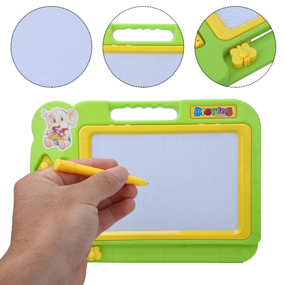 Children Drawing Board Puzzle Early Education Learning Black Plastic Writing Magnetic Sketchpad