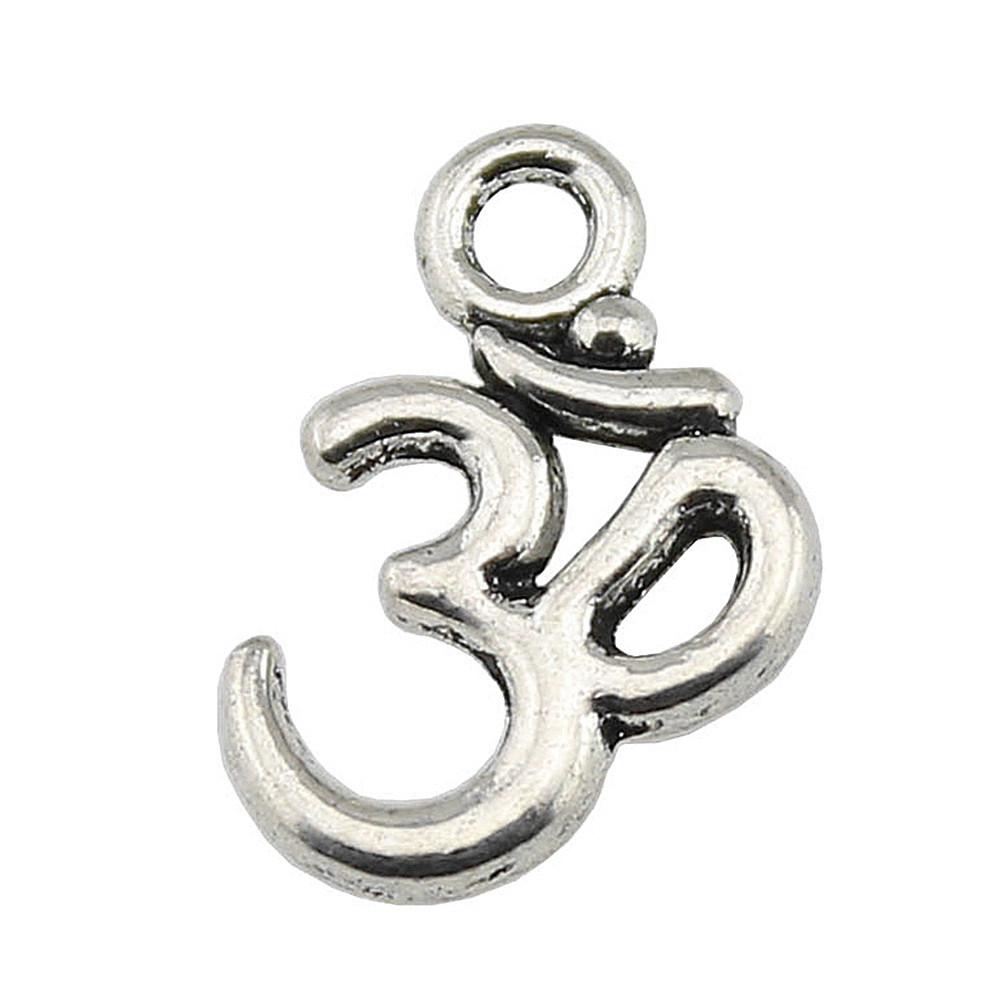 Om Lotus Charms Sports Pendants For Spiritual Yoga Themed Jewelry