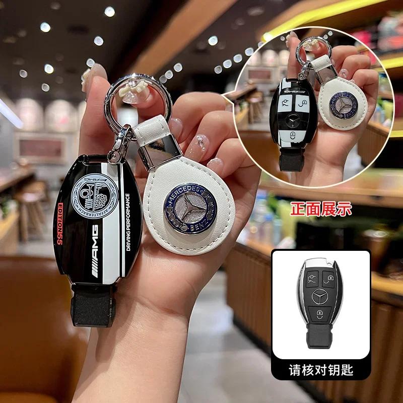 Fashion ABS New Styling Car Logo Remote Key Case Cover Shell For Mercedes Benz A B C S Class AMG GLA CLA GLC W176 W221 W204 W205