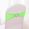 1Pcs Elegant Elastic Chair Back with Floral Bow Universal Chair Cover Buckle Sashes Chair Strap for Wedding Party Decor