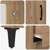 Highboard Artisan Oak 69.5 x 34 x 180 cm Engineered Wood