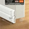 1M Door Bottom Sealing Strip Flexible Dustproof Under Door Draft Stopper Sealing Strip Sound Insulation Weatherstrip Draft Guard