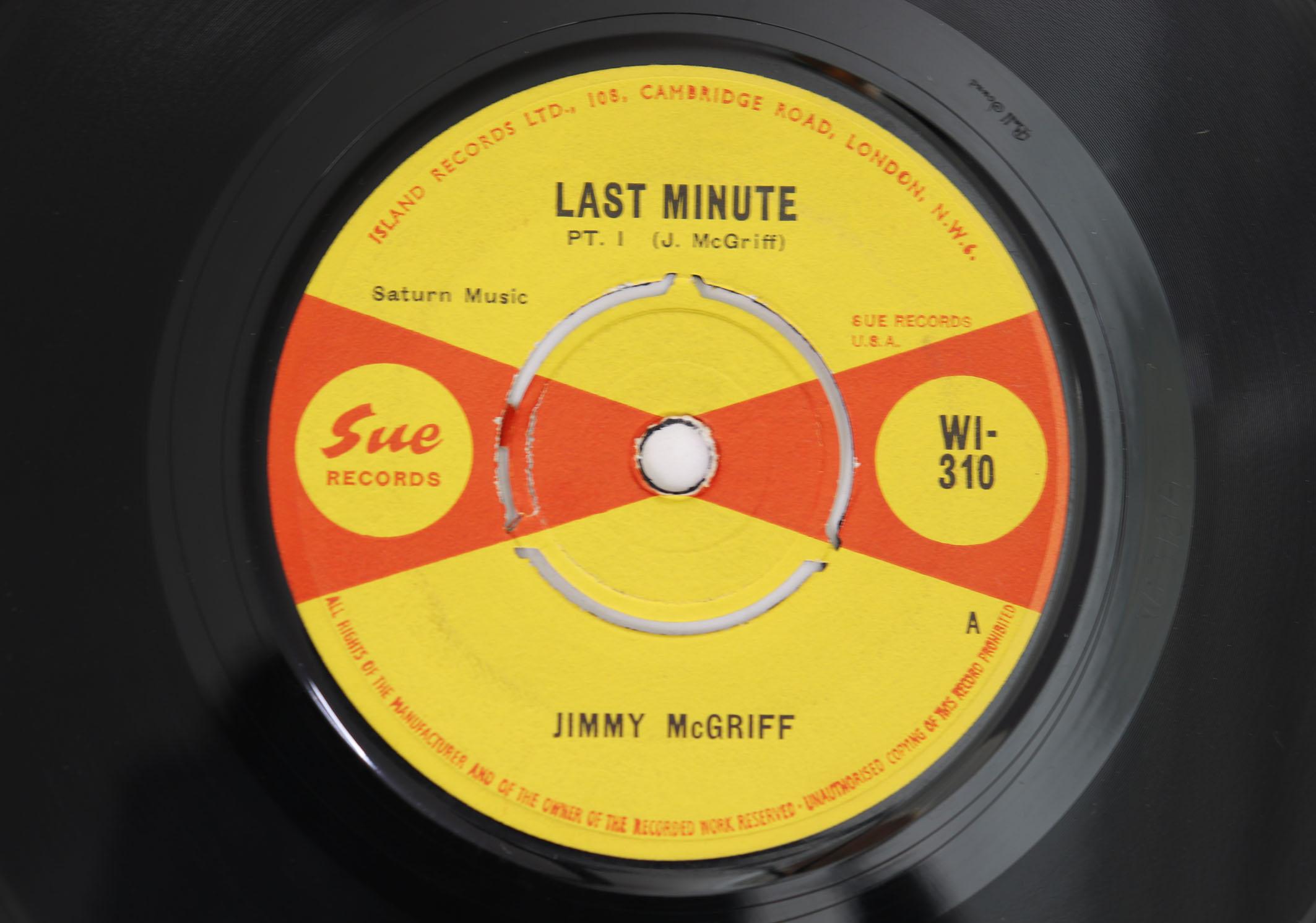 

7inch Record JIMMY MCGRIFF Last Minute WI310 SUE 1964 UK Jazz Used