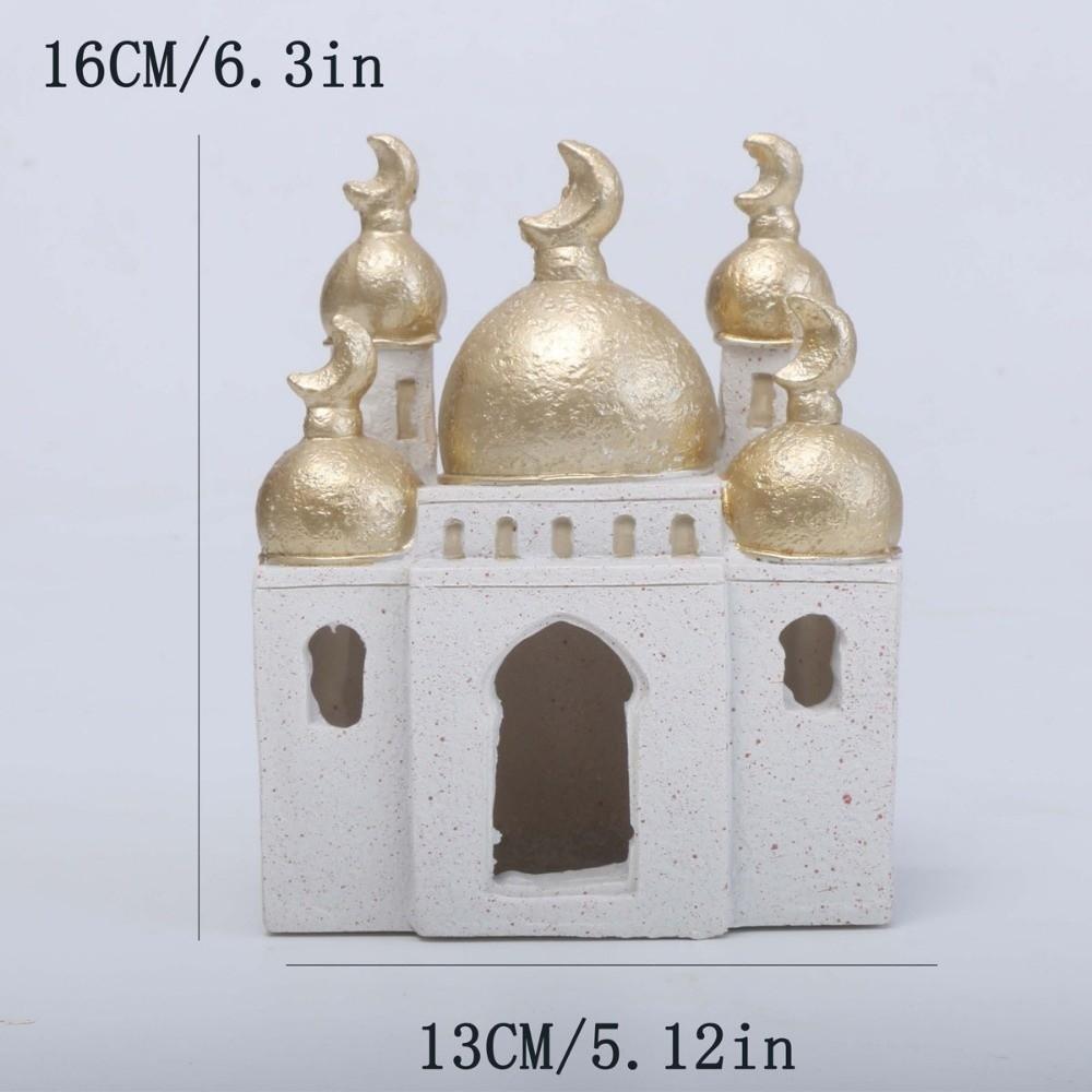 Middle Eastern Style Mosque Islamic Desktop Ornament Kaaba Dome Decorative Crafts Table Decor