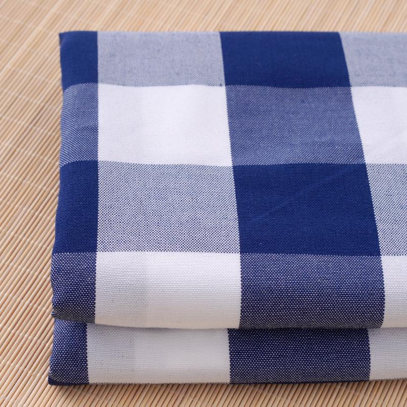Black & White/Blue Green Gingham Fabric for Kindergarten, Tablecloths & Sofas - Various Sizes