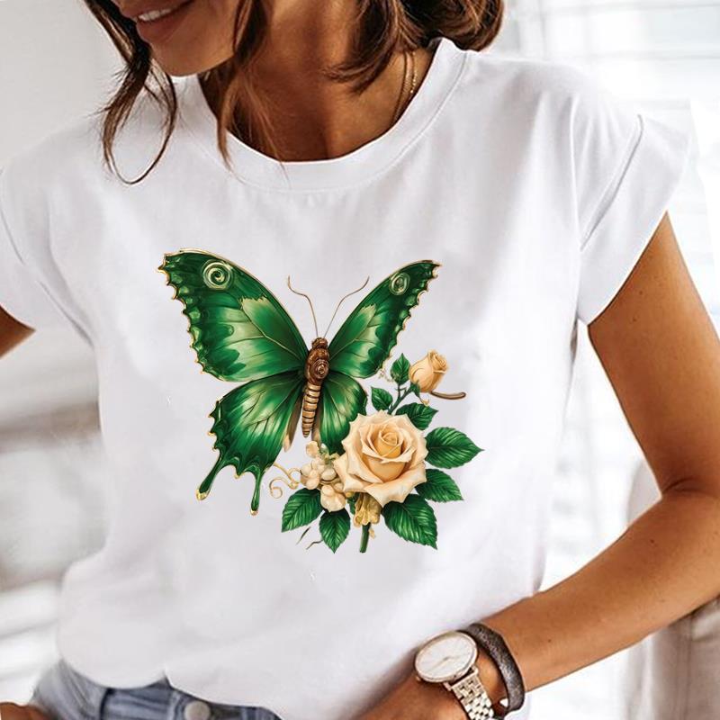 (Asian Size) love style letter Casual T Shirt Lady Female Top Printed Clothing  Fashion Graphic Short Sleeve T-shirts Women Tee