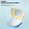 Dental Retainer Box With Mirror Magnetic Aligner Mouth Guard Container Travel Case For Teeth Braces False Denture Storage