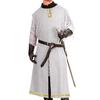 Medieval Halloween Knight Tabard Cosplay Costume Viking Sleeveless Tunic Embroidery LionHeart Warrior Dress Renaissance LARP