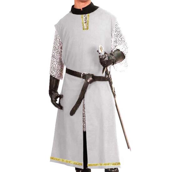Medieval Halloween Knight Tabard Cosplay Costume Viking Sleeveless Tunic Embroidery LionHeart Warrior Dress Renaissance LARP