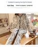Maternity Pajamas with Built-In Pads for Summer, Postpartum Recovery, Breastfeeding, and Confinement, Suitable for Spring and Autumn.