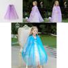 Magical Frozen Elsa Costume Cape In Soft Polyester For Princess Dress Up Fun