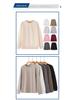 Sweatshirt unisexe en molleton de coton 320g - Léger, Coupe ample, Couleur unie, Manches longues, Col rond pour l'automne/hiver.