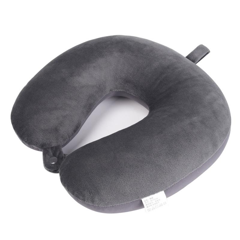 U-Shaped Foam Neck Pillow for Travel, Office Naps, and Car Support