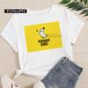 New Banana Print InSstyle European and American Straight Shortsleeved Casual and Versatile Roundneck Shortsleeved Tshirt