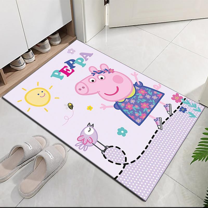 Peppa Pig Printed Carpet, for Office Chair Living Room Bedroom Kitchen Room Decor Gifts.