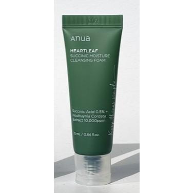 ANUA Heartleaf Succinic Moisture Cleansing Foam 150ml, 25ml 25ml