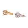 Elegant Zirconia Flower U-Shaped Non-Piercing Nose Clip