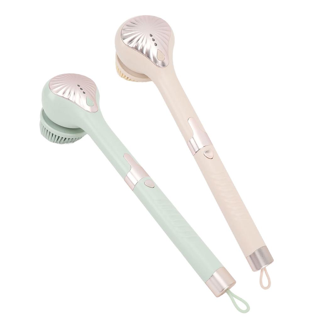 Elektrische Körperbürste Wasserdicht Multifunktional Abnehmbarer Langer Griff Elektrische Dusch-Badebürste