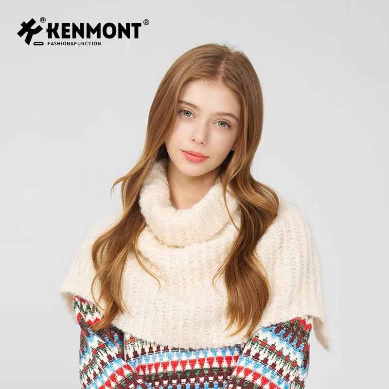 

Kenmont High-Neck Knitted Shawl Scarf KM-1919 46x72cm