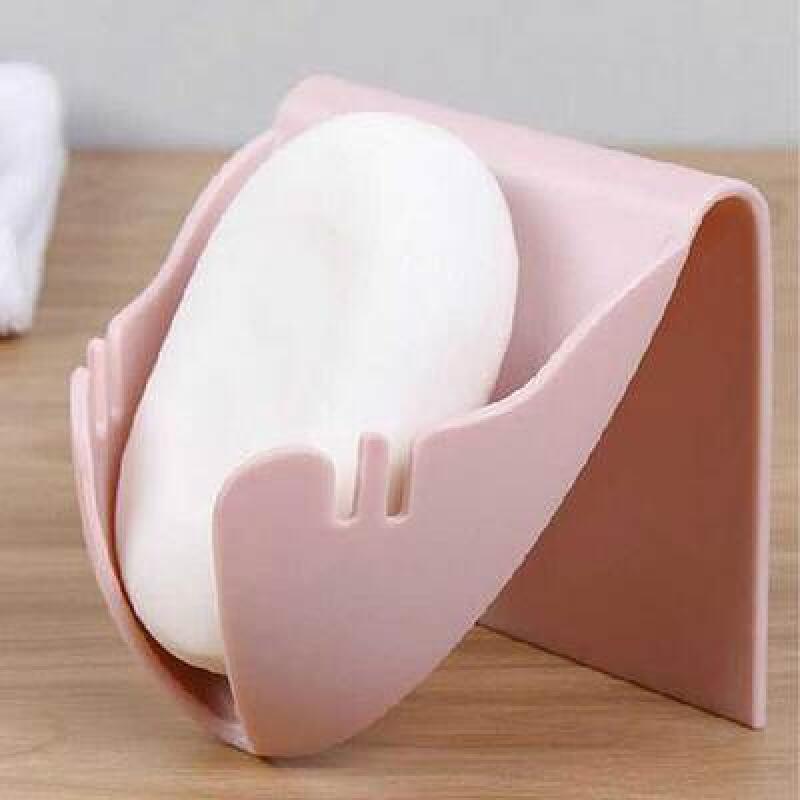 

Modern Bathroom Draining Soap Dish Drying Rack 3 Colors White/Soap Dish