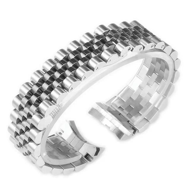 20MM 21mm Klockarmband För Rolex DATEJUST DAY-DATE OYSTERPERTUAL DATE Rostfritt Stål Rem Klocktillbehör Klockarmband