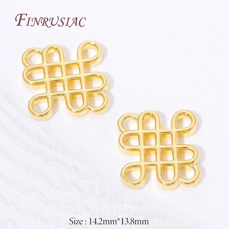 Connectors For Jewerly 18K Gold Plated Brass Connectors For Bracelets Accessories DIY Jewelry Making Supplies,Earrings Findings
