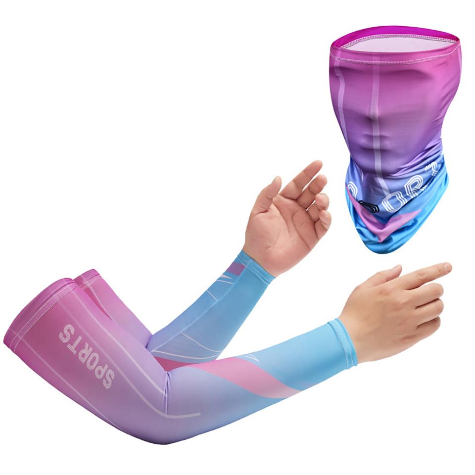 Getinfit 1Set Sommer Sonnenschutz Armstulpe Fahren Sonnenschutz Eisseide Ärmel Outdoor Reiten Bergsteigen Angeln Ärmel Unisex