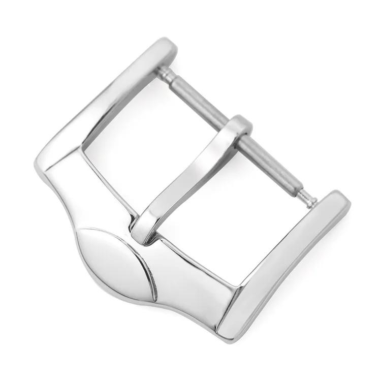 Stainless Steel Middle Brushed Watch Buckle 14mm 16mm 18mm Silver Rose Gold Black Watchband Strap Clasp Watch Accessories